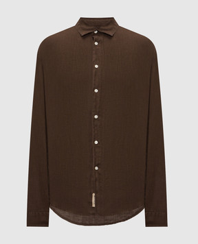 Woolrich Brown linen shirt CFWOSI2013MRUT5284