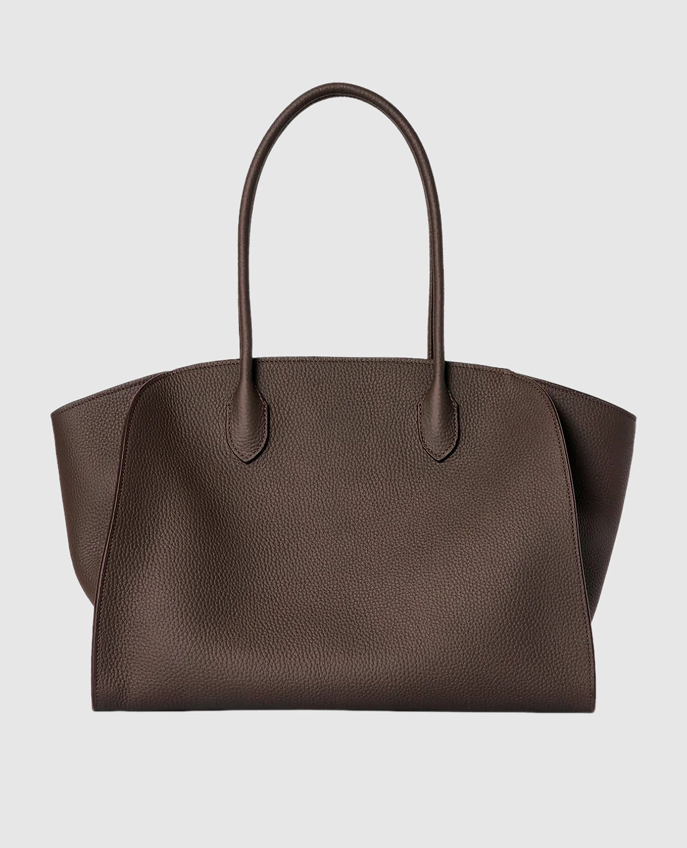 

Marlo brown leather tote bag The Row