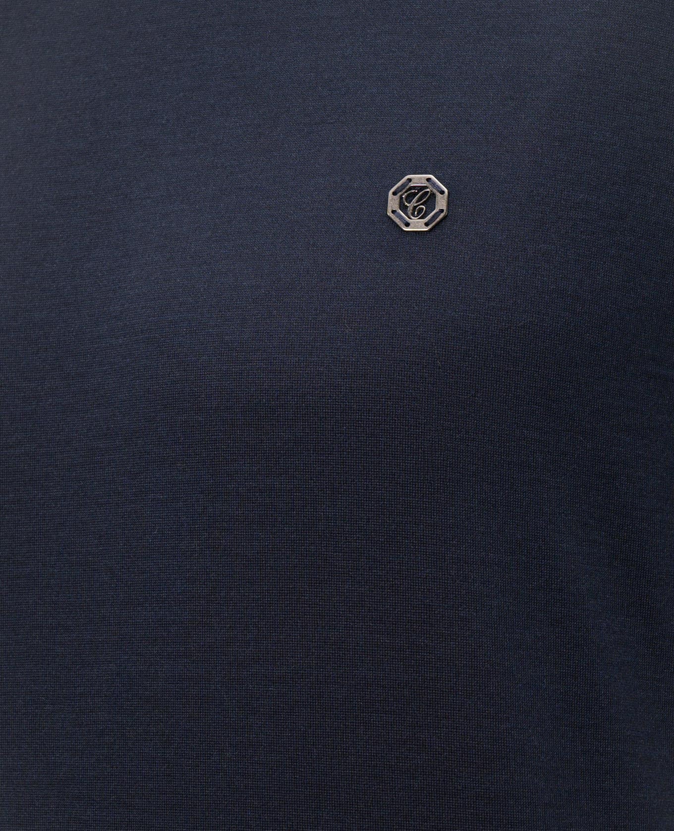

Blue silk t-shirt Castangia dal 1850