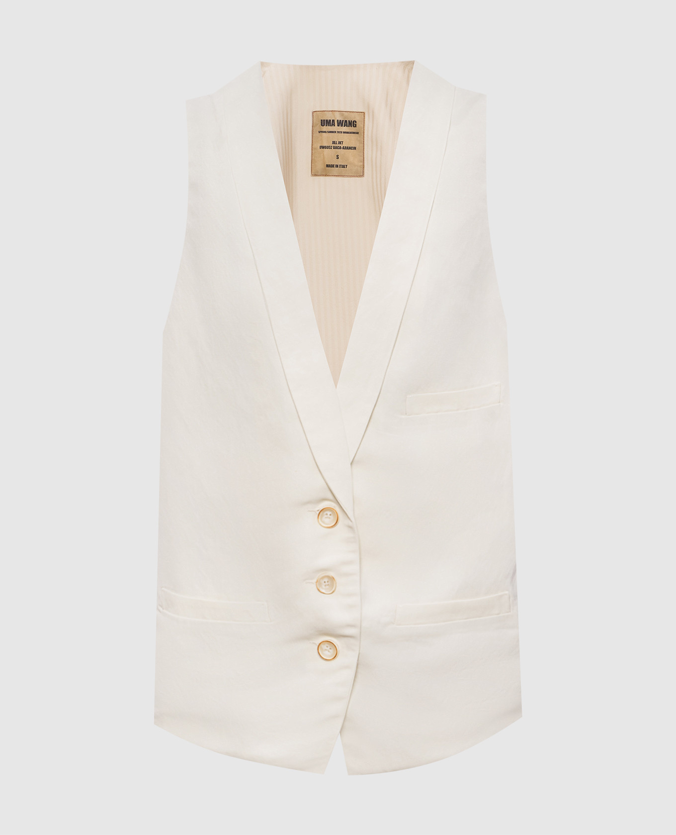 

Beige linen vest UMA WANG