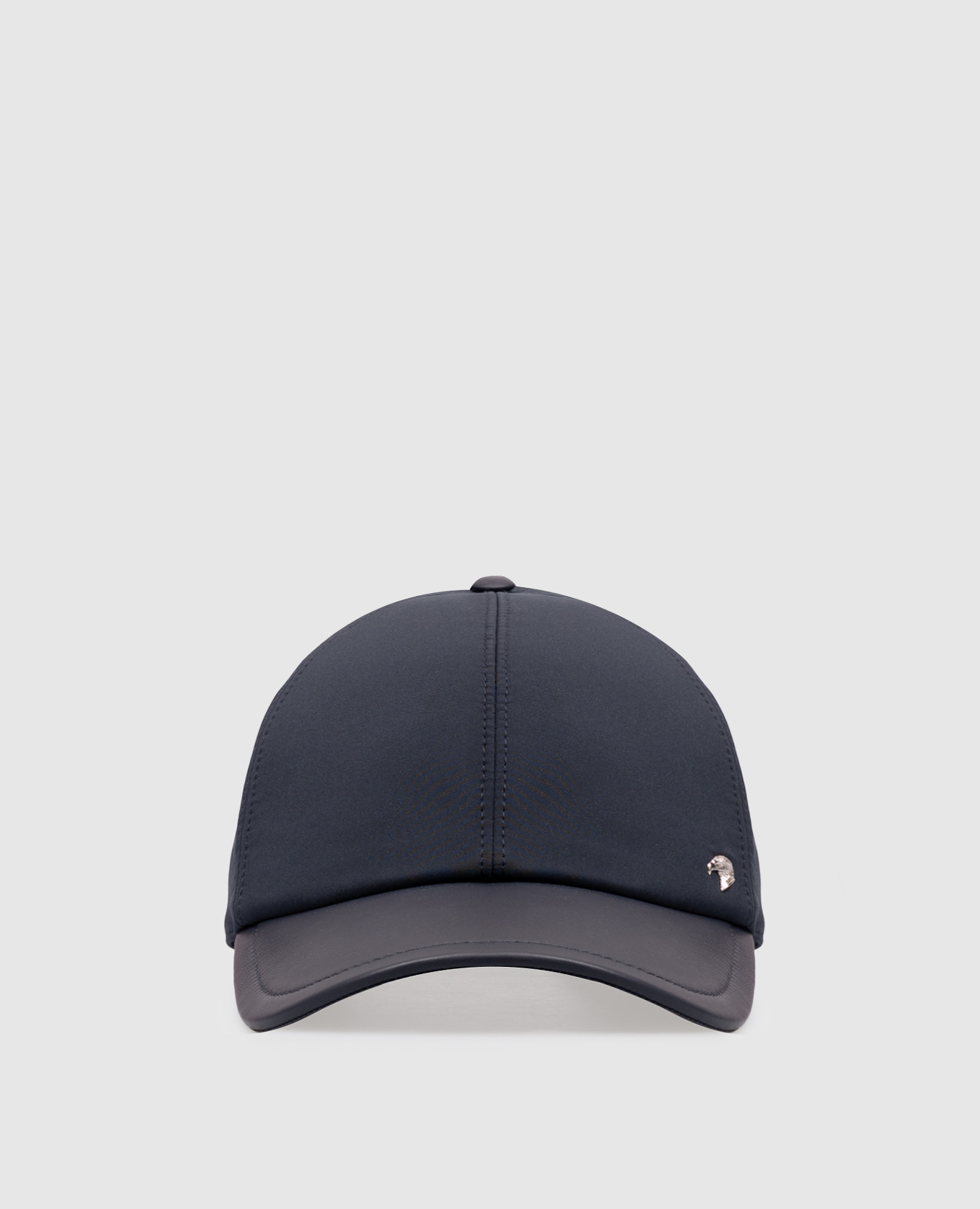 Blue cap with emblem
