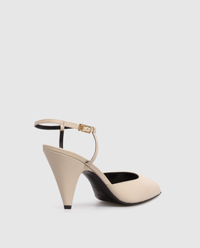 Sergio Rossi Beige leather Beak sandals B13190MMVN13