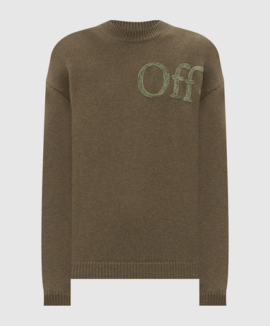 Khaki wool sweater
