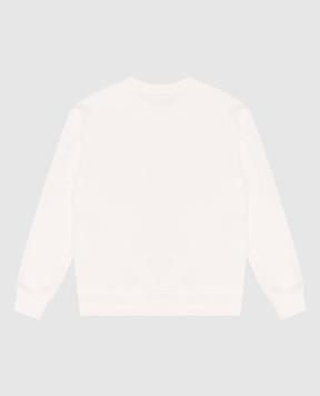 Brunello Cucinelli Children's beige sweatshirt with Paris print BN05NE459B