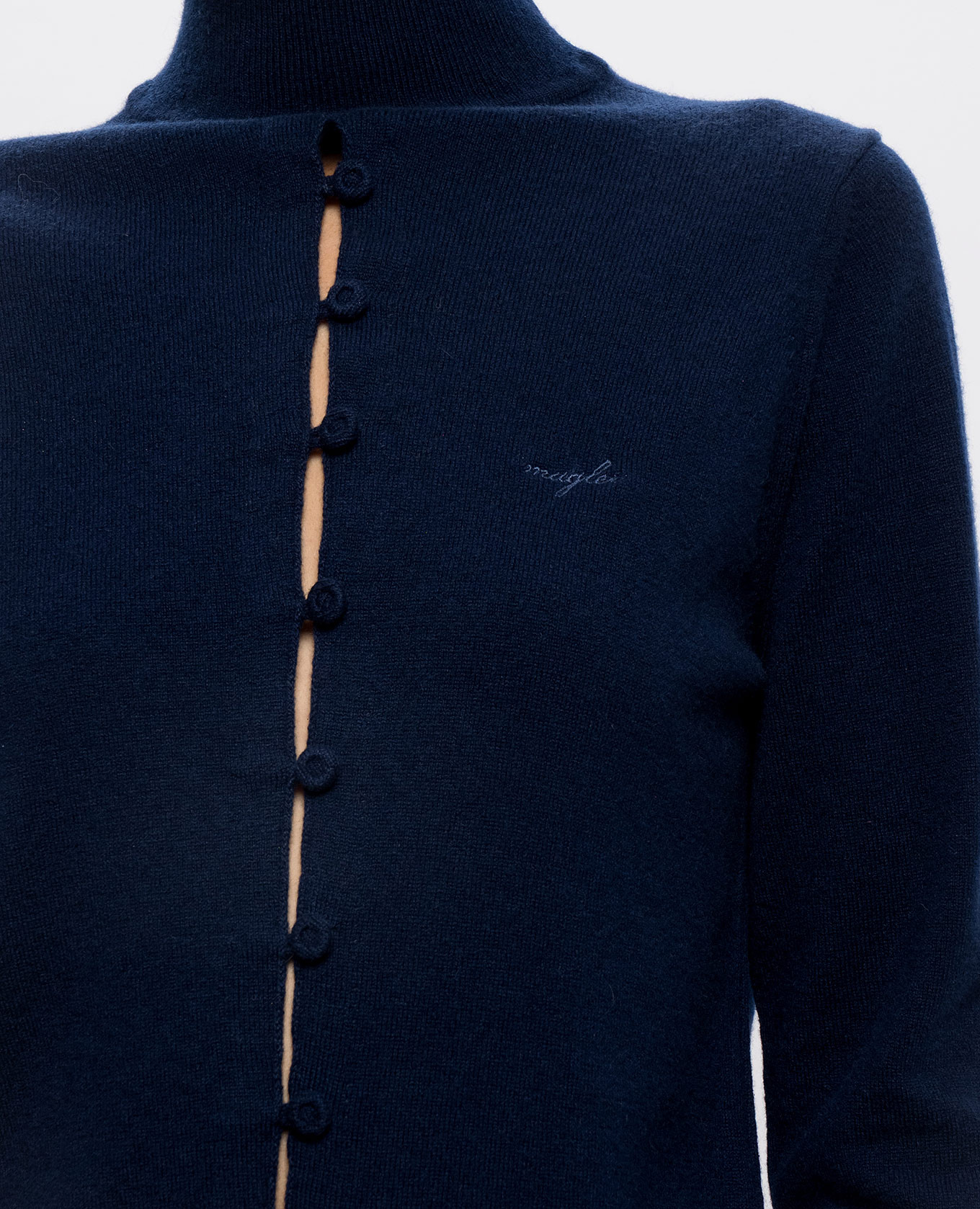 Blue top with logo embroidery Thierry Mugler 5