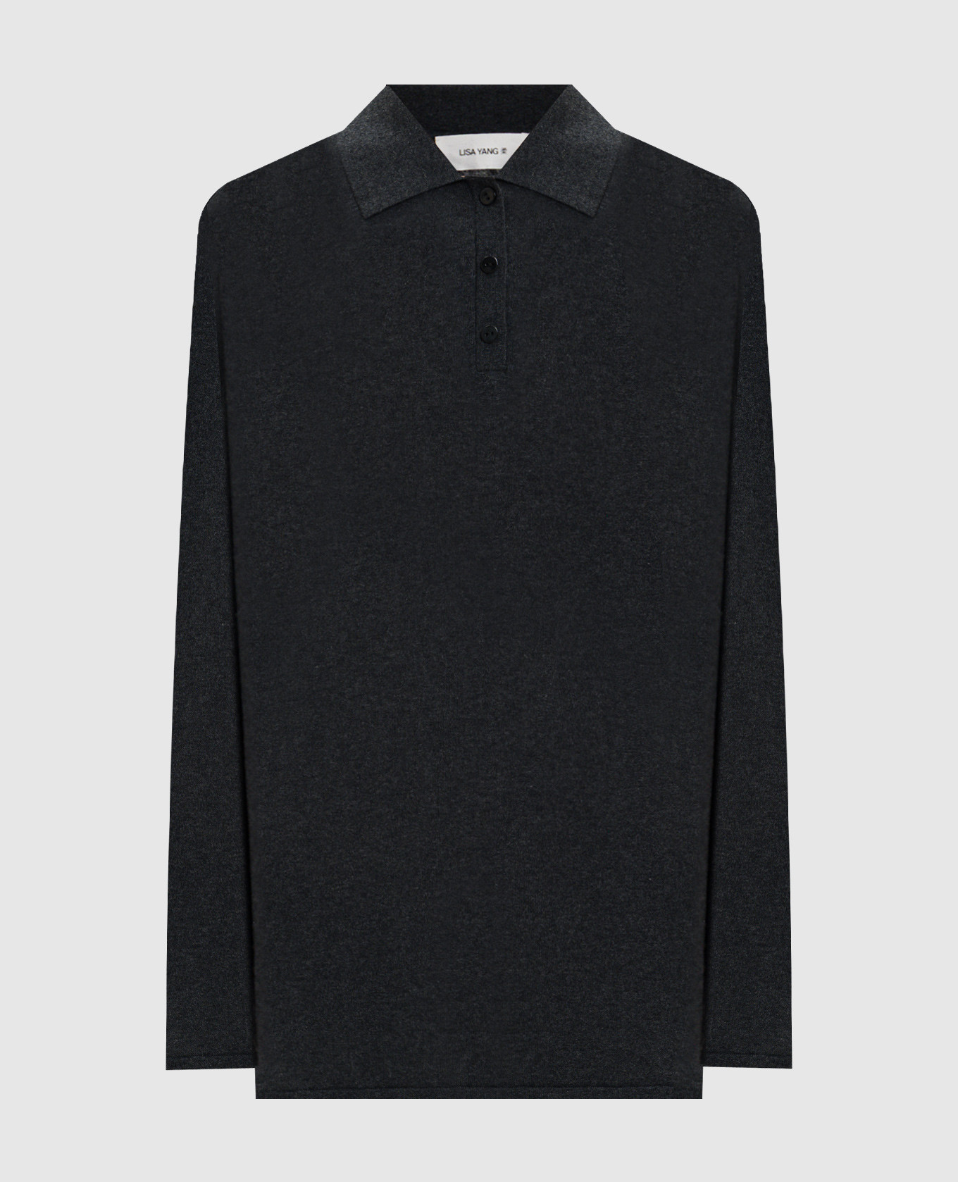 

Grey Caisa cashmere polo LISA YANG