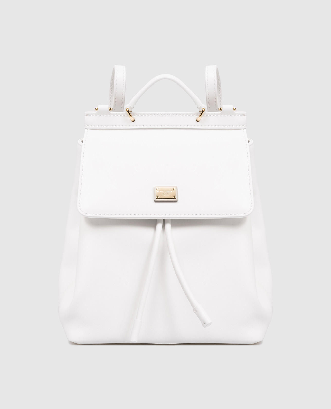 

Children's white leather backpack with logo Dolce&Gabbana