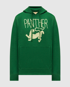 Valentino Green Panther hoodie 8V3MF28NBC6