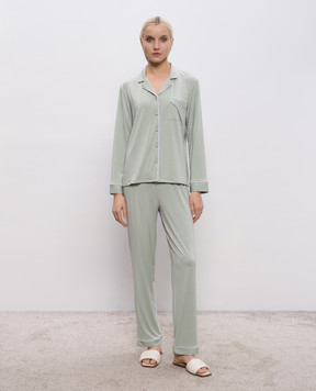 Dore & Rose Green pajamas with edging TENCELPJSET