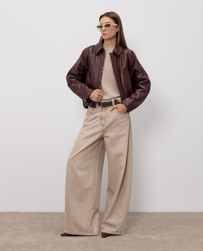 Brunello Cucinelli Beige cashmere and wool sweater MBM753500P