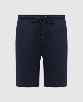 Iceberg Blue shorts with branded print D020630A