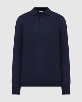 Brunello Cucinelli Blue wool and cashmere cardigan M2400106