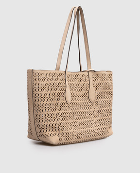 Gianni Chiarini Beige suede Mashup tote bag BS11837CMLSR