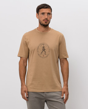 Brunello Cucinelli Brown T-shirt with print M0B138519