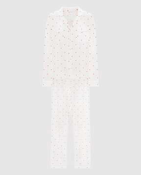 Dore & Rose White printed pajamas VALENTINETENCELPJSET