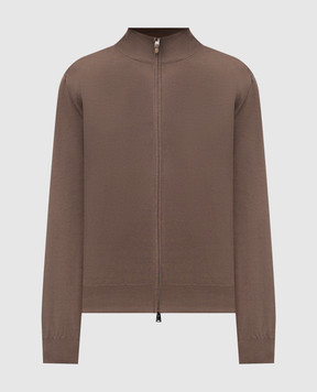 Canali Brown cardigan MK02459C0022