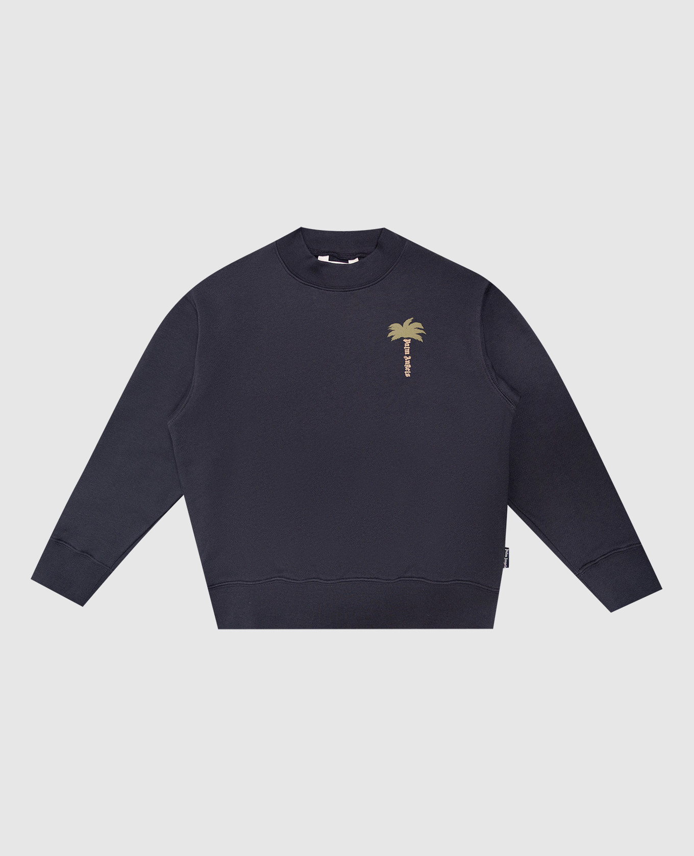 Children's blue sweatshirt with logo print