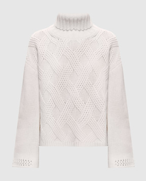Twinset Ivory wool and cashmere sweater 262TT3353