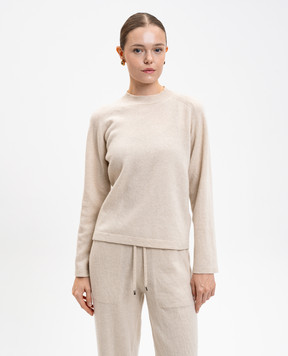 MooRER Beige LINNE cashmere jumper LINNED7