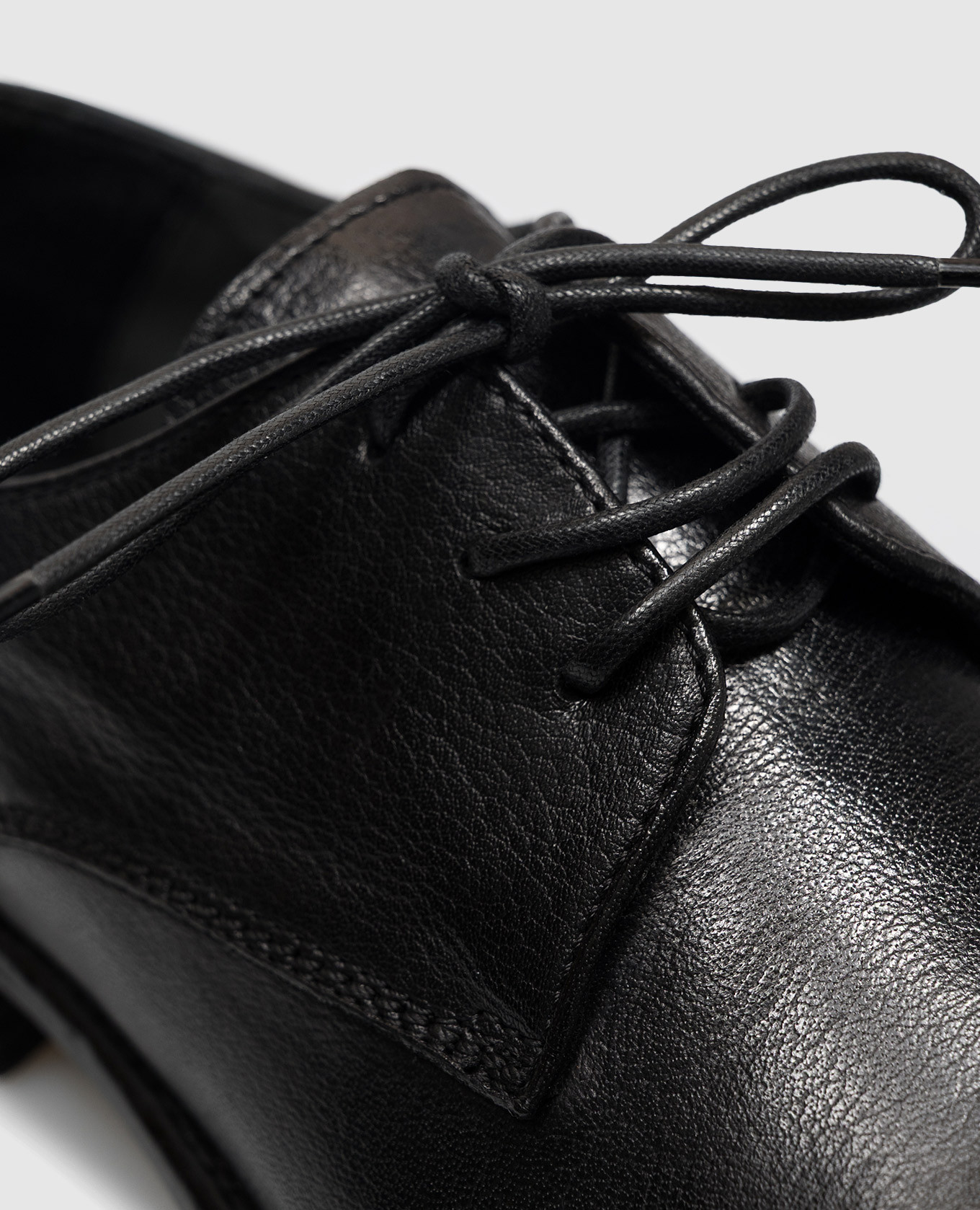 Calixte black leather derby shoes Officine Creative 5