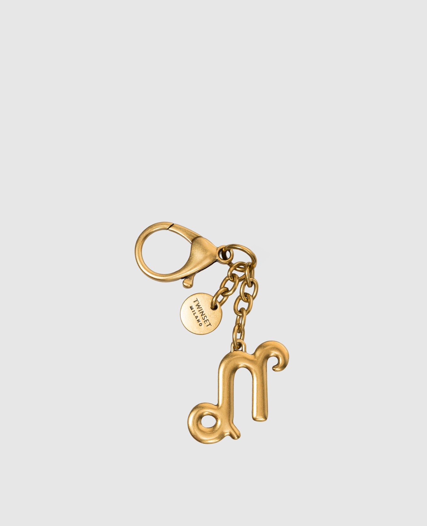 Capricorn gold keychain