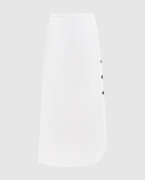 Max Mara White skirt MSTPIRANIA with linen MSTPIRANIA