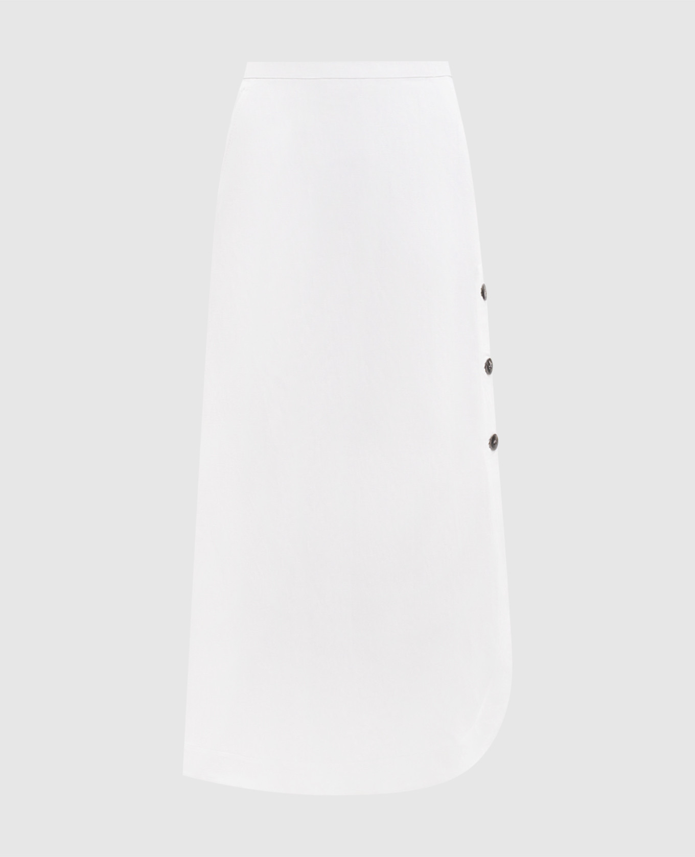 White skirt MSTPIRANIA with linen