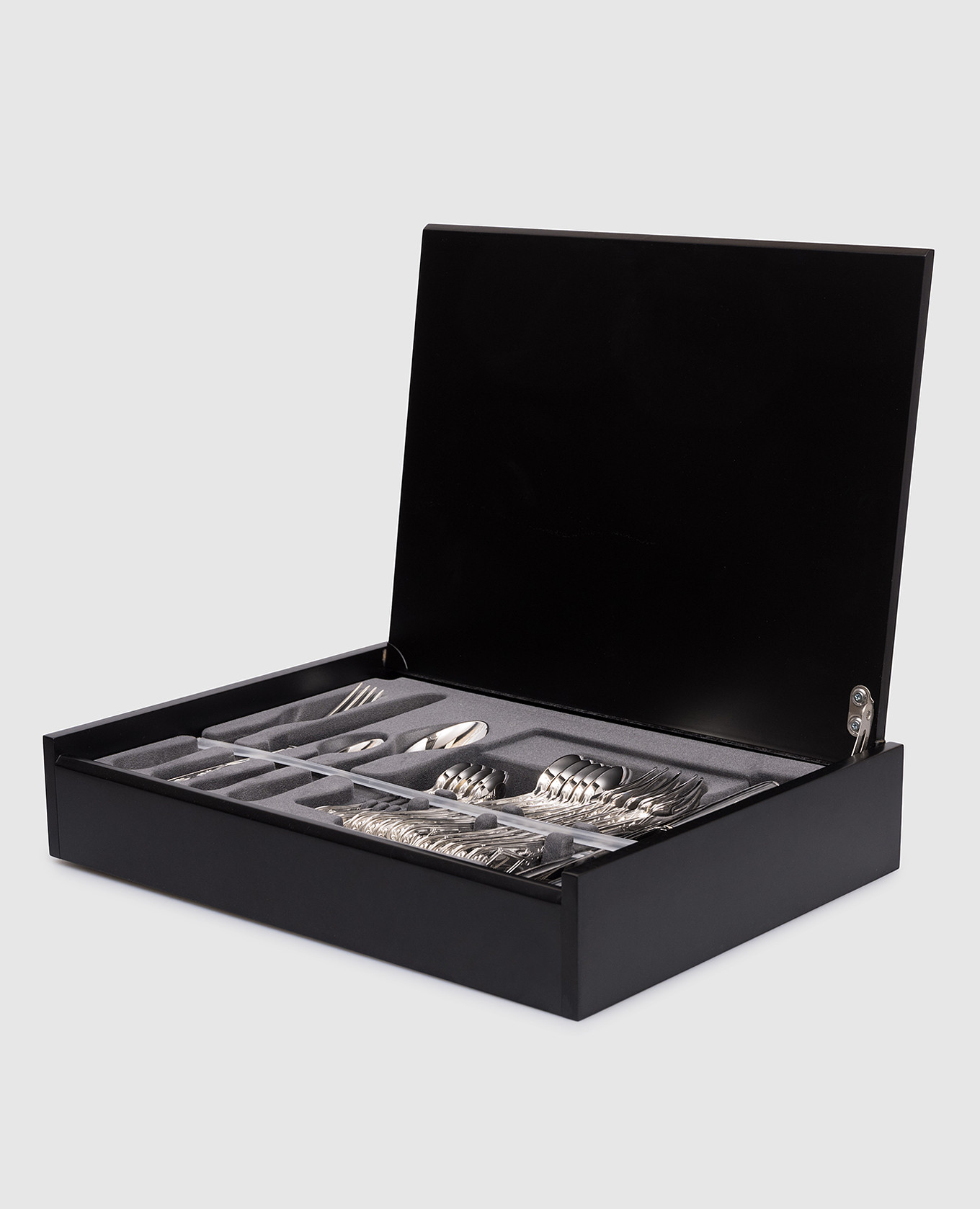 

Excelsior cutlery set in a wooden case Broggi 1818, Silver