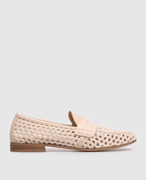 Premiata Beige woven loafers M7310ORZO