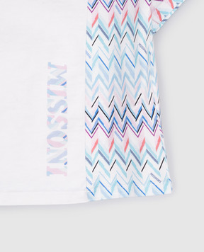 Missoni Children's white T-shirt with logo print MY8A11Z3672810