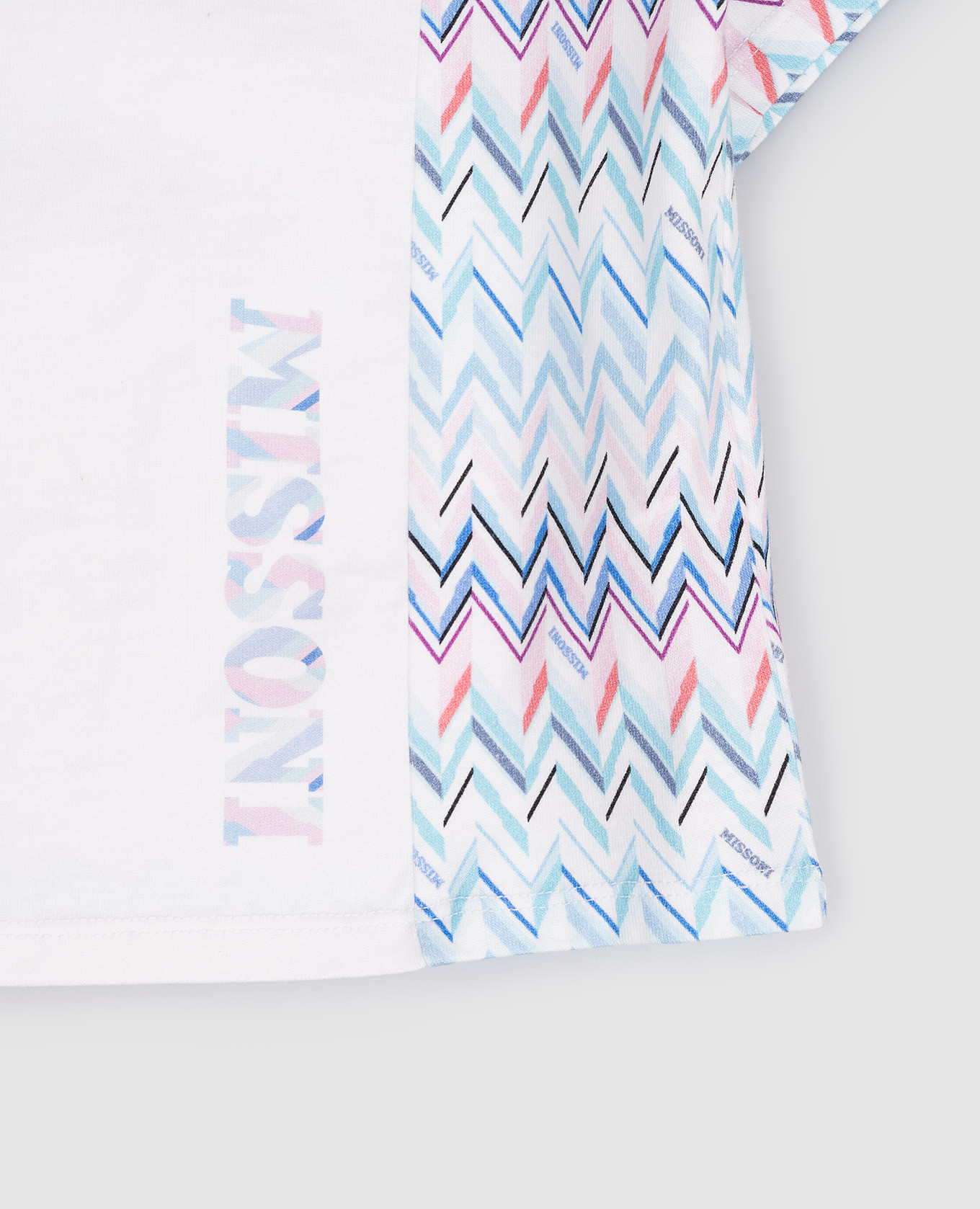 

Children's white T-shirt with logo print Missoni