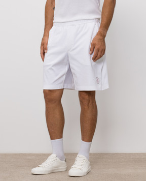 Brunello Cucinelli White shorts with contrast logo ML8243390T