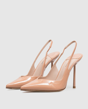 Le Silla Vivienne beige patent slingbacks 4206D090BXPPGSL