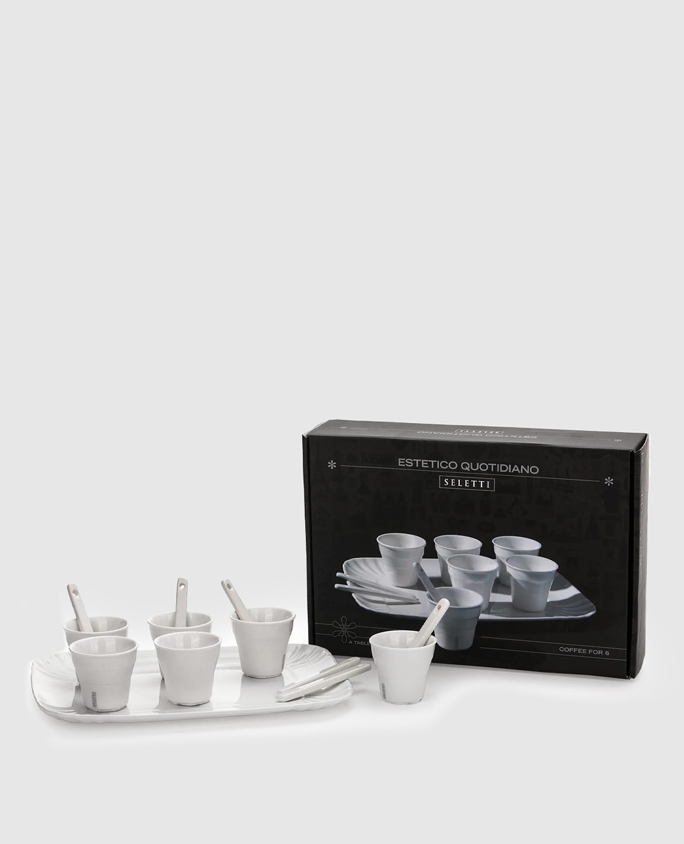 

White porcelain coffee set Estetico Quotidiano SELETTI