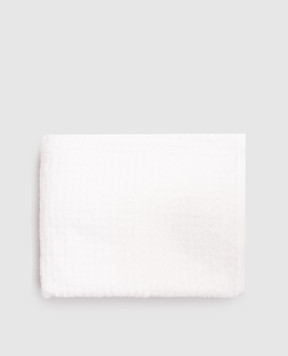 L'appartement Texture white terry towel TEXTURECOTTONHANDTOWEL