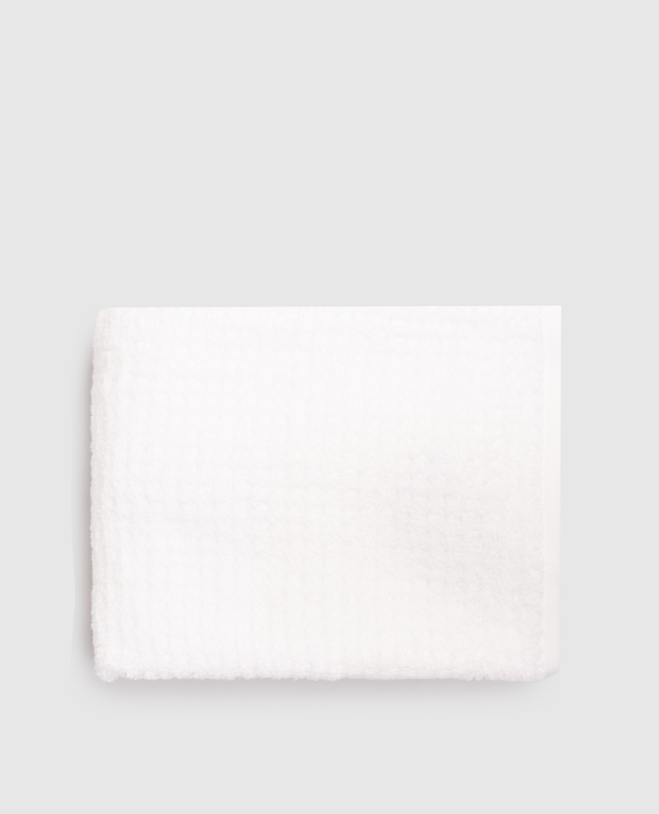 Texture white terry towel