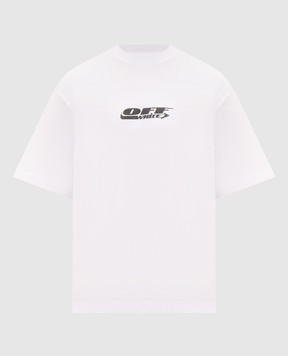 Off-White White T-shirt with ADV logo print 44MAA120F26J00C
