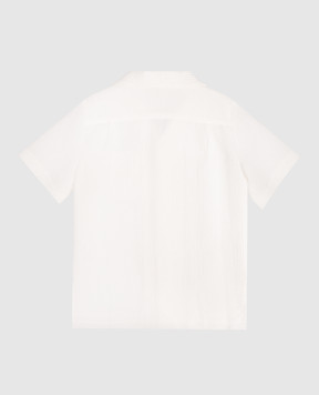 Dolce&Gabbana Children's ivory shirt with monogram patch L44S76FU62846