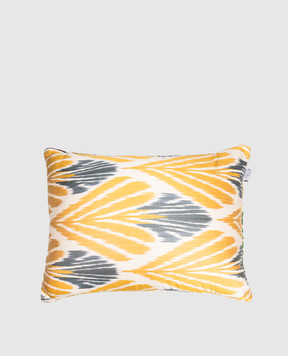 Les Ottomans Beige printed silk decorative pillow V68540X50D