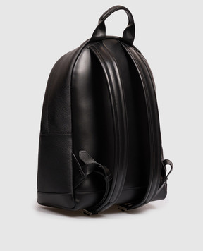 Tom Ford Black leather backpack with embossed logo H0397LCL213S