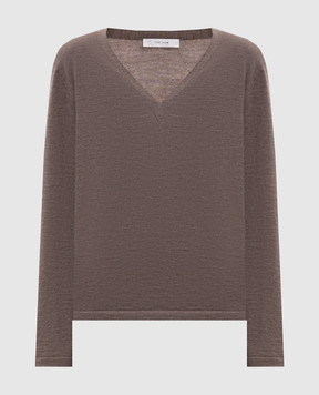 The Row Poesis brown cashmere pullover R000702Y1026