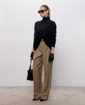 Max Mara Brown LAGO wool trousers MSTLAGO