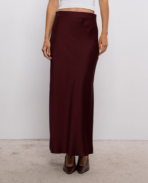 Brunello Cucinelli Burgundy skirt MPH38G3396