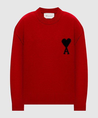 Red wool sweater