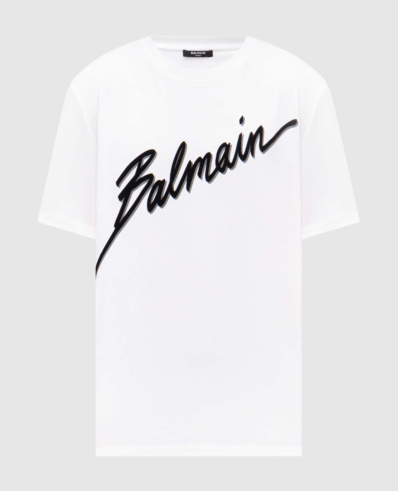 

White T-shirt with logo print Balmain