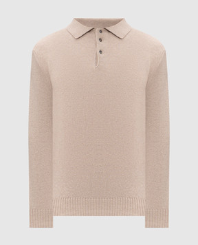 Pini Parma Beige wool and cashmere sweater POLOTAU