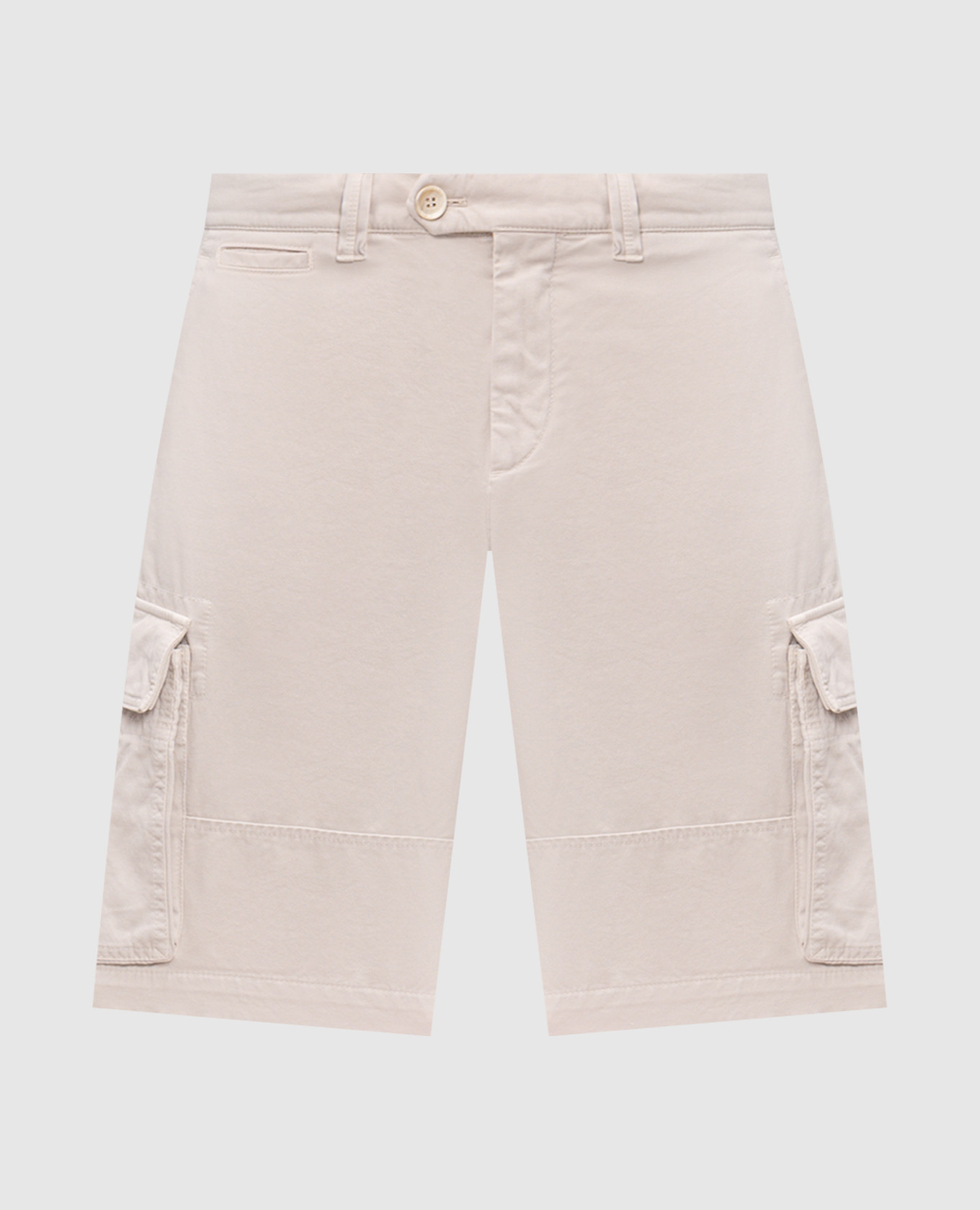 Beige cargo shorts