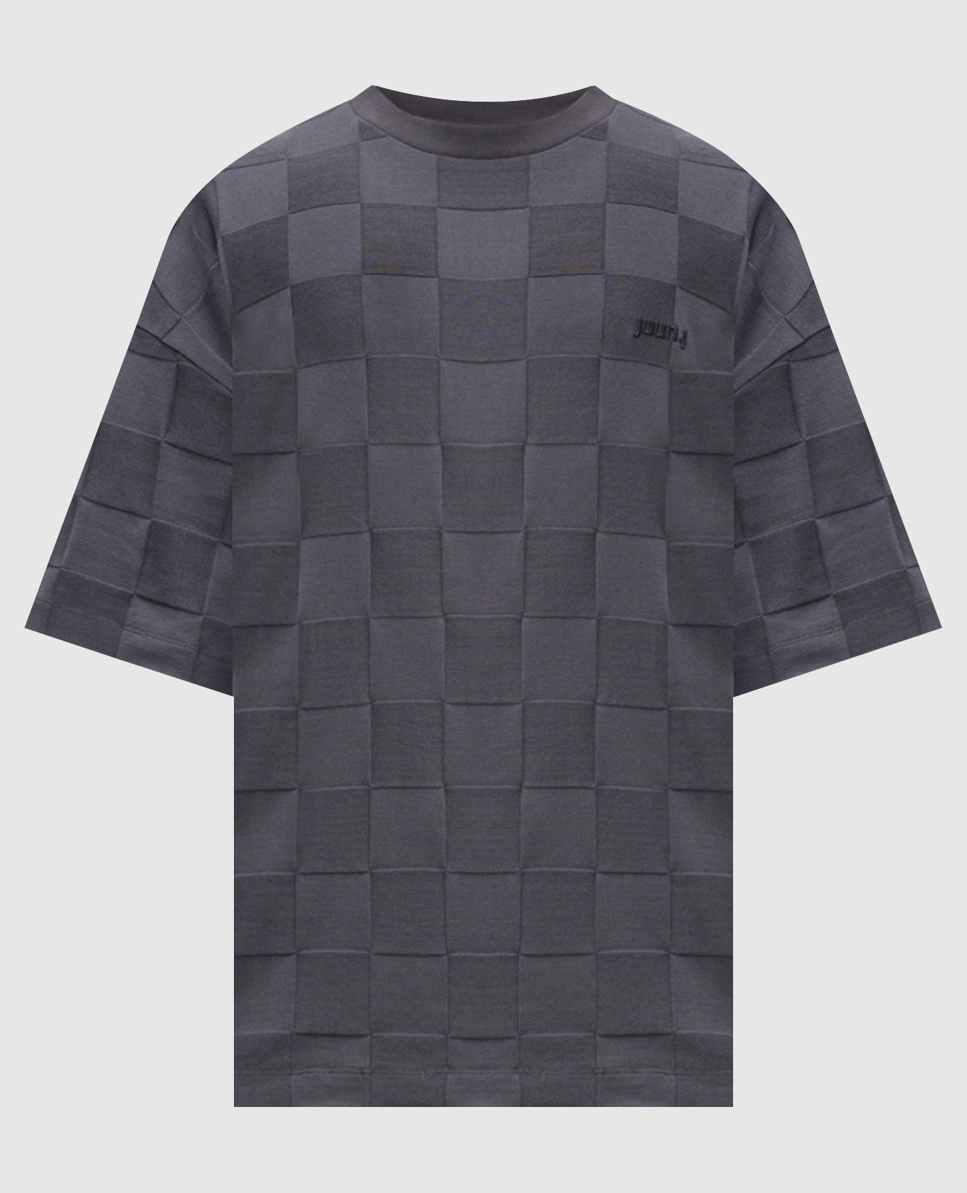 

Gray T-shirt with geometric pattern Juun.j, Grey