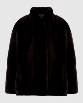 Elpidio Loffredo Brown mink fur coat VIS012AN20