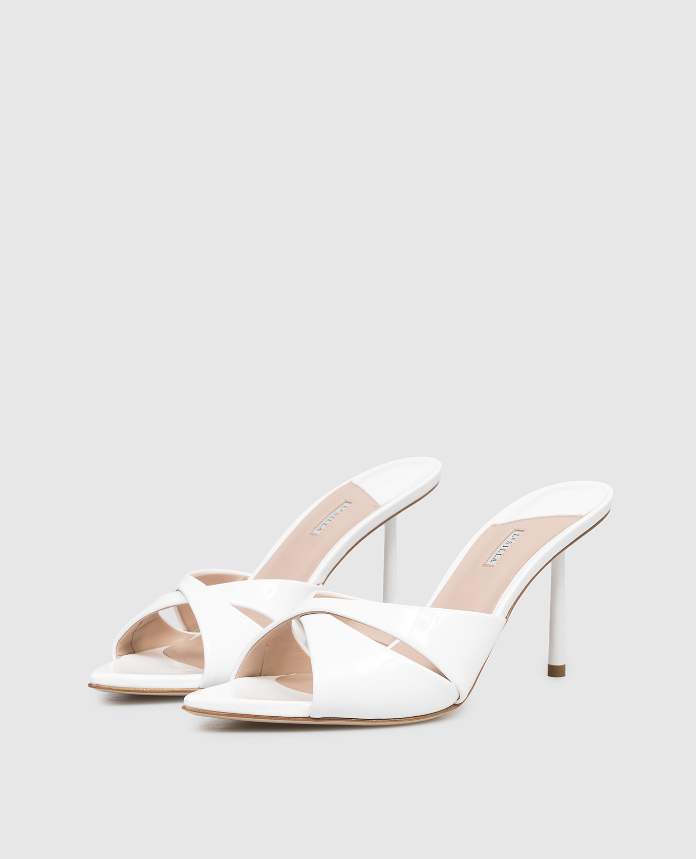 

White patent leather mules SHIRLEY Le Silla